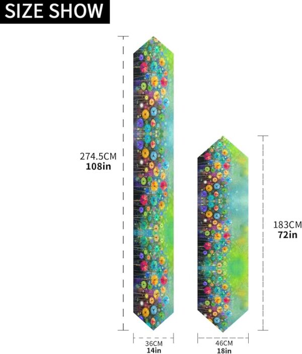 Reversible Seasonal Flowers Table Runner - Image 3