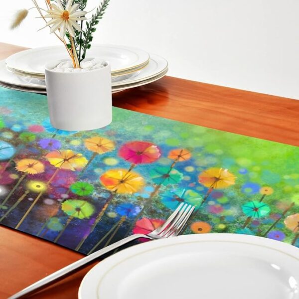 Reversible Seasonal Flowers Table Runner - Image 4