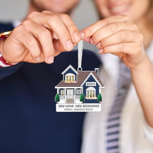 New Home Ornament 2025 – Metal Housewarming Gift for Women & Couples - Image 2
