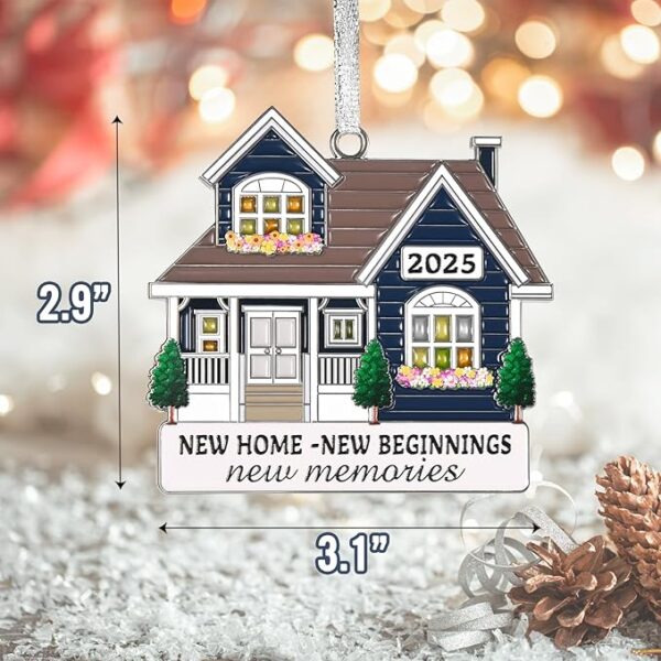 New Home Ornament 2025 – Metal Housewarming Gift for Women & Couples - Image 3