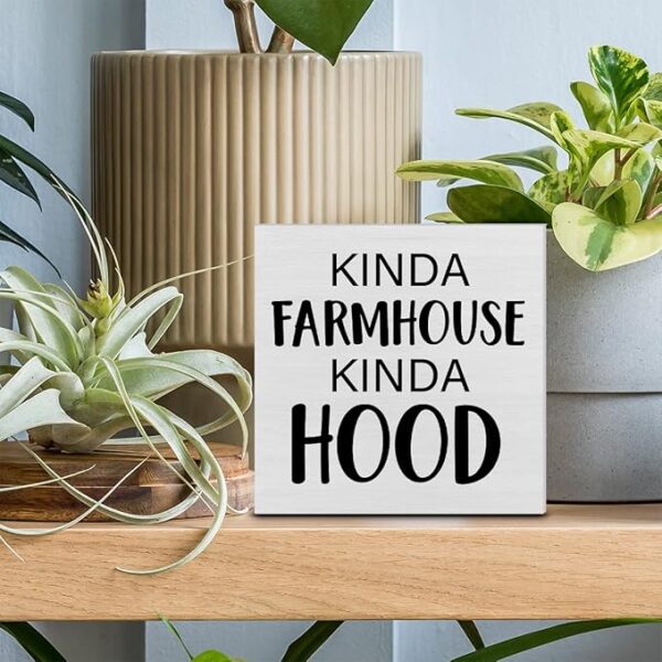 Fall Wood Box Sign - Pumpkin Leaves Sunflower (7x7in) - Image 3