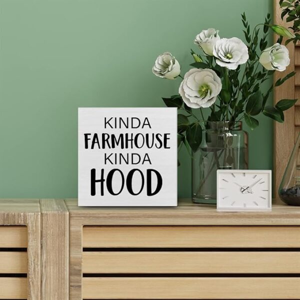 Fall Wood Box Sign - Pumpkin Leaves Sunflower (7x7in) - Image 4