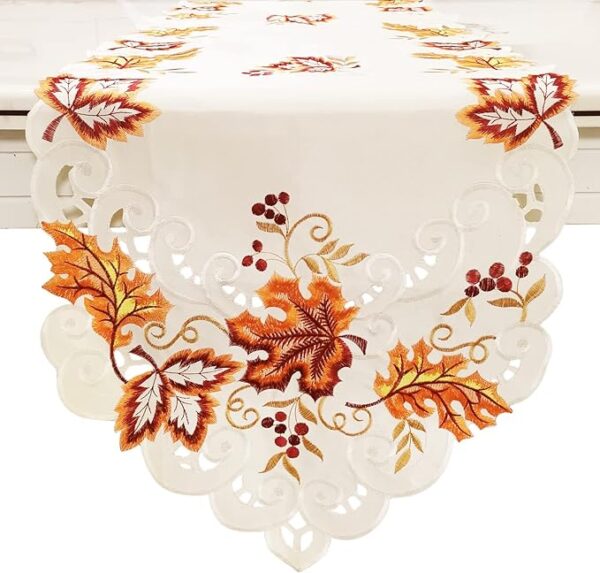 Maple Leaf Fall Table Runner - 15x67 Inch