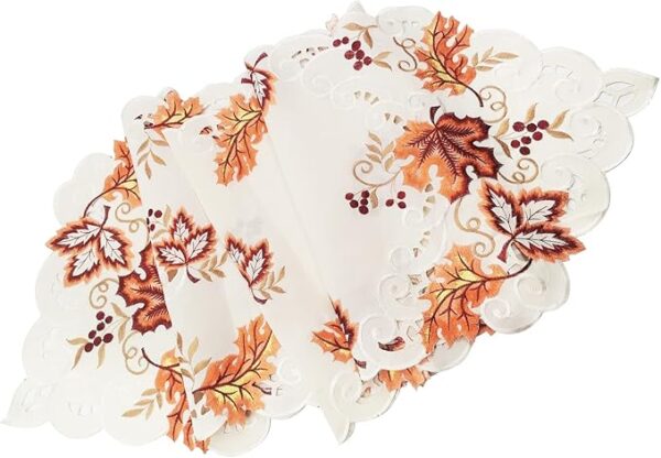 Maple Leaf Fall Table Runner - 15x67 Inch - Image 3