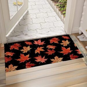 Thanksgiving Maple Leaf Door Mat