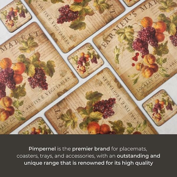 Fall Placemats – Set of 4 Cork-Backed Autumn Table Mats (15.7" x 11.7") - Image 4