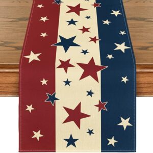 Stars & Stripes 4th of July Table Runner - 13x72in