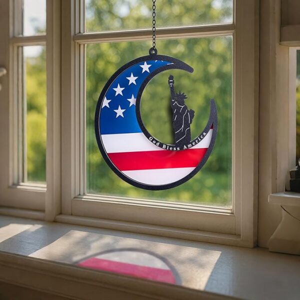 4th of July Suncatcher - Patriotic Window Decor