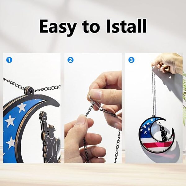 4th of July Suncatcher - Patriotic Window Decor - Image 4