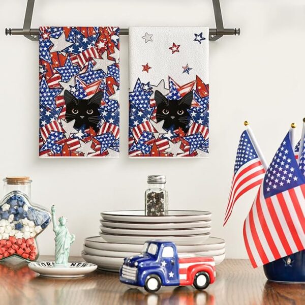4th of July Gnome Table Runner - 13x72 Inch - Image 2