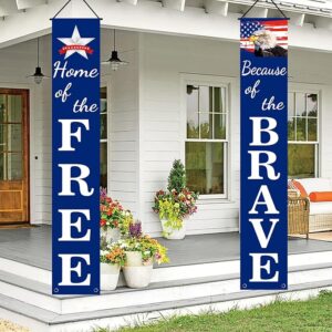 Patriotic Hanging Banners - Red White Blue Decor