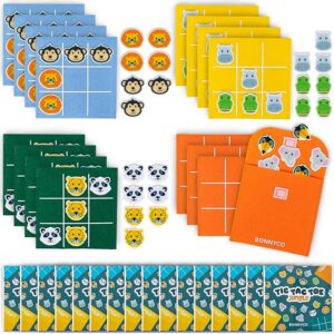 Tic Tac Toe Game: 16 Jungle Animal Party Favors