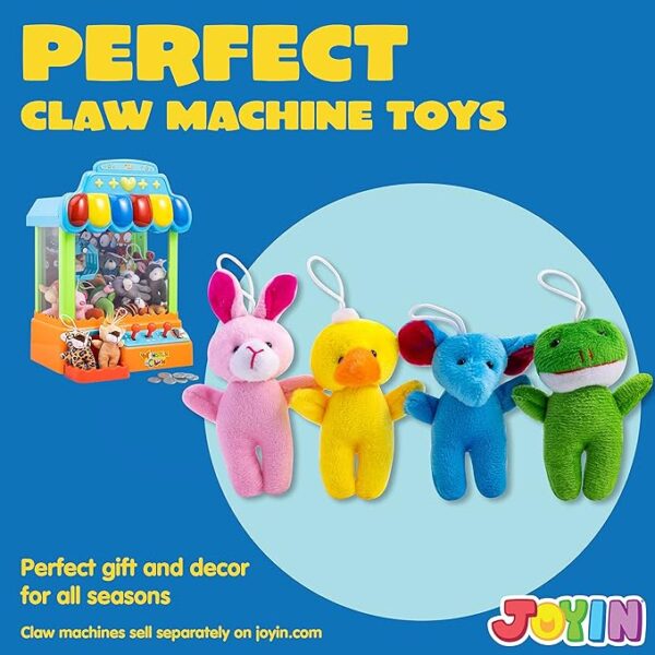 24 Mini Animal Plush Toys, 3" Bulk Stuffed Animals - Image 3
