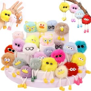 24 PCs Kids Keychains – Cute Birthday Goodie Bag & Classroom Prize Party Favors for Ages 8-12