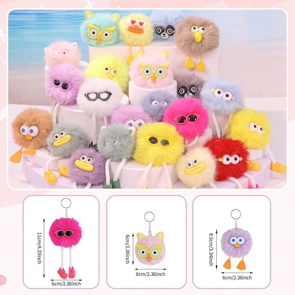 24 PCs Kids Keychains – Cute Birthday Goodie Bag & Classroom Prize Party Favors for Ages 8-12 - Image 2
