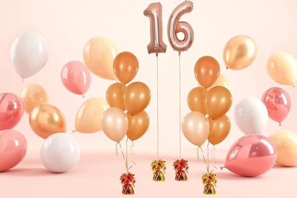 Metallic Balloon Weights, 6-Pack (Gold) – Birthday Party Favors & Novelty Gifts - Image 3