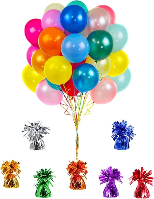 Metallic Balloon Weights, 6-Pack (Gold) – Birthday Party Favors & Novelty Gifts - Image 4