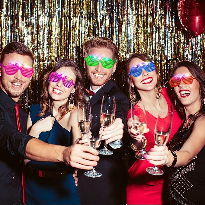 28 PCS Light-Up LED Glow Glasses – Glow-in-the-Dark Party Favors for Kids & Adults - Image 4