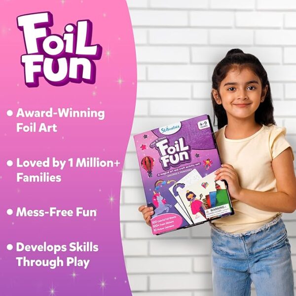 Skillmatics Foil Fun – Unicorns & Princesses Craft Kit for Kids Ages 4-9 - Image 2