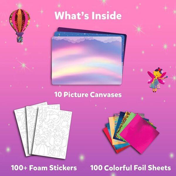 Skillmatics Foil Fun – Unicorns & Princesses Craft Kit for Kids Ages 4-9 - Image 3