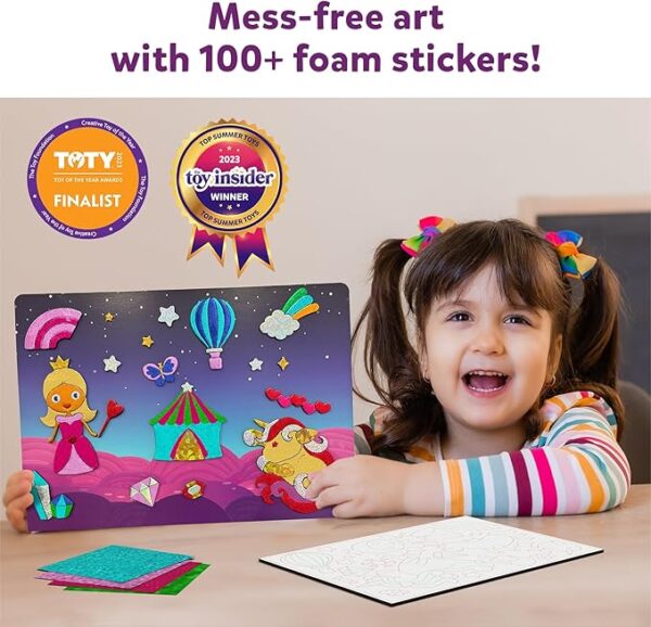 Skillmatics Foil Fun – Unicorns & Princesses Craft Kit for Kids Ages 4-9 - Image 4