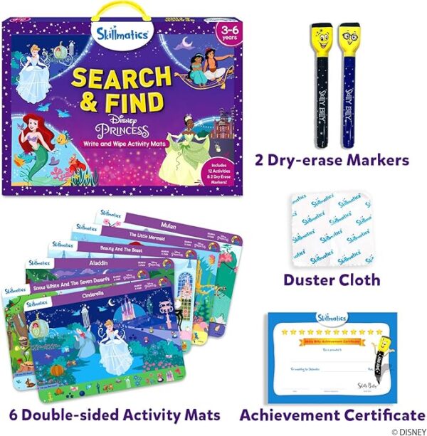 Skillmatics Disney Princess Search & Find Game (Ages 3-6) - Image 2