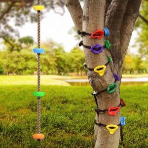 Ninja Tree Climbing Kit - 12 Holds & Rope