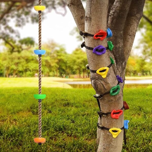 Ninja Tree Climbing Kit - 12 Holds & Rope