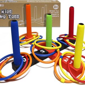 Kids Ring Toss Game - Indoor/Outdoor Foam Set