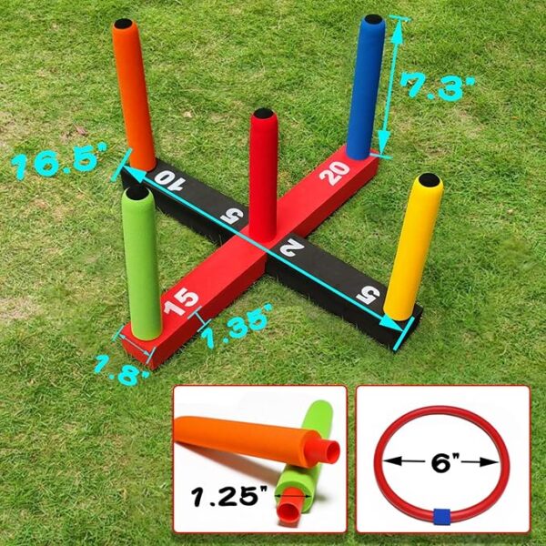 Kids Ring Toss Game - Indoor/Outdoor Foam Set - Image 3