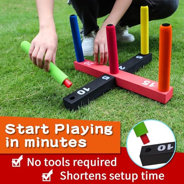 Kids Ring Toss Game - Indoor/Outdoor Foam Set - Image 4