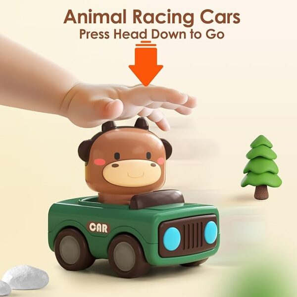 Press-to-Go Animal Cars for Toddlers 1-3 - Image 2