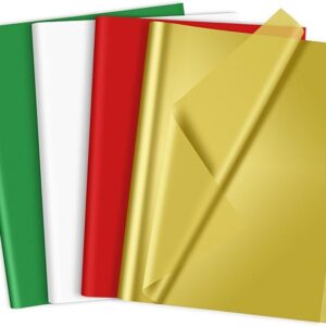 120 Sheets Christmas Tissue Paper - Red, Green, White, Gold