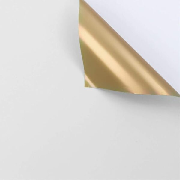 20 Sheets Double-Sided Gold & White Flower Wrapping Paper