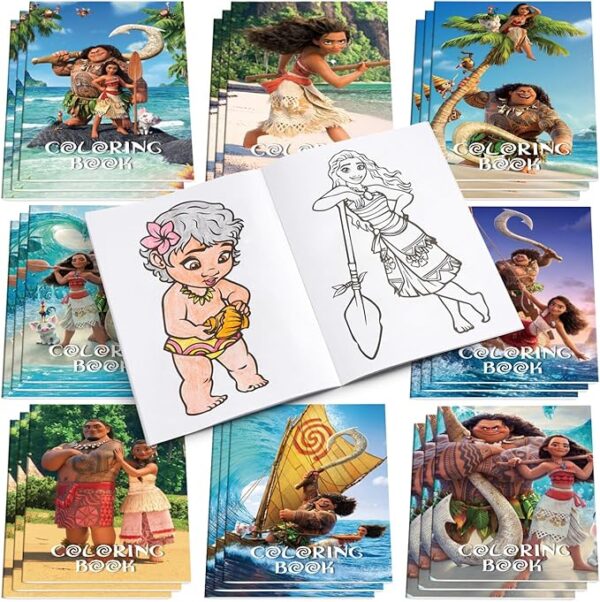 24pc Moana Coloring Books - Party Favors & Rewards