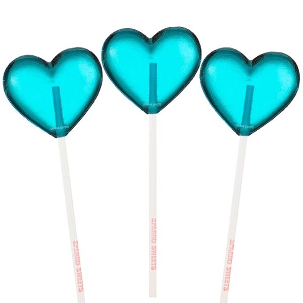 24pc Rainbow Mix Heart Lollipops - Assorted Flavors (USA Made) - Image 3