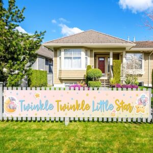Twinkle Little Star Gender Reveal Banner – Large Yard Sign for Baby Shower