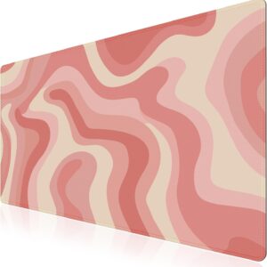 XXL Large Mouse Pad Extended Desk Mat with Non-Slip Rubber Base Stitched Edges Oversized Mousepad for Office and Home Use