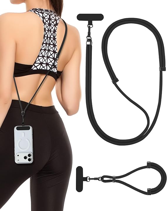 Cell Phone Lanyard Crossbody and Wrist Strap for Smartphones Compatible with Most iPhone and Android Phones