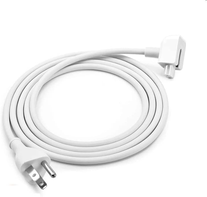Replacement AC Power Adapter Extension Cord Compatible with USB-C Laptop and Tablet Chargers Durable and Portable for MacBook and iPad Charging