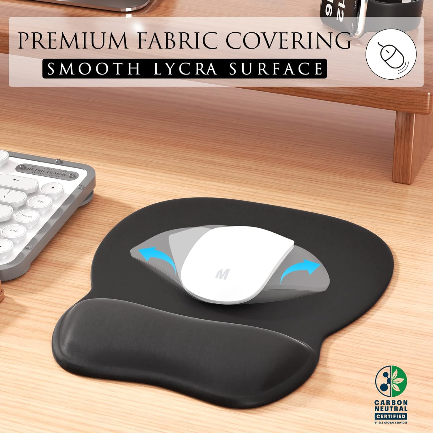 Ergonomic Mouse Pad with Gel Wrist Rest - Image 4