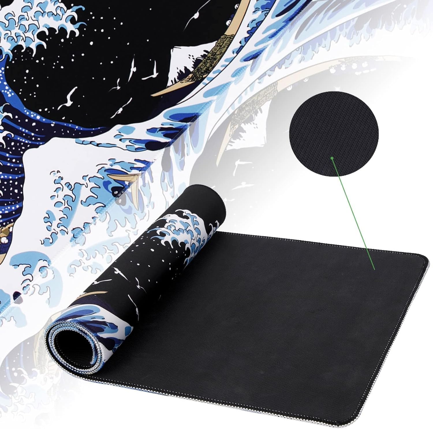 Large Anime Gaming Mouse Pad, Non-Slip Desk Mat - Image 4