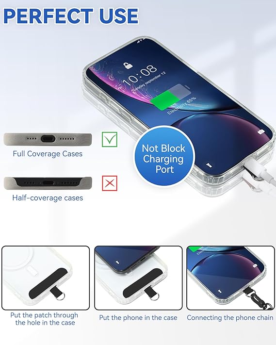 Cell Phone Lanyard Crossbody and Wrist Strap for Smartphones Compatible with Most iPhone and Android Phones - Image 2