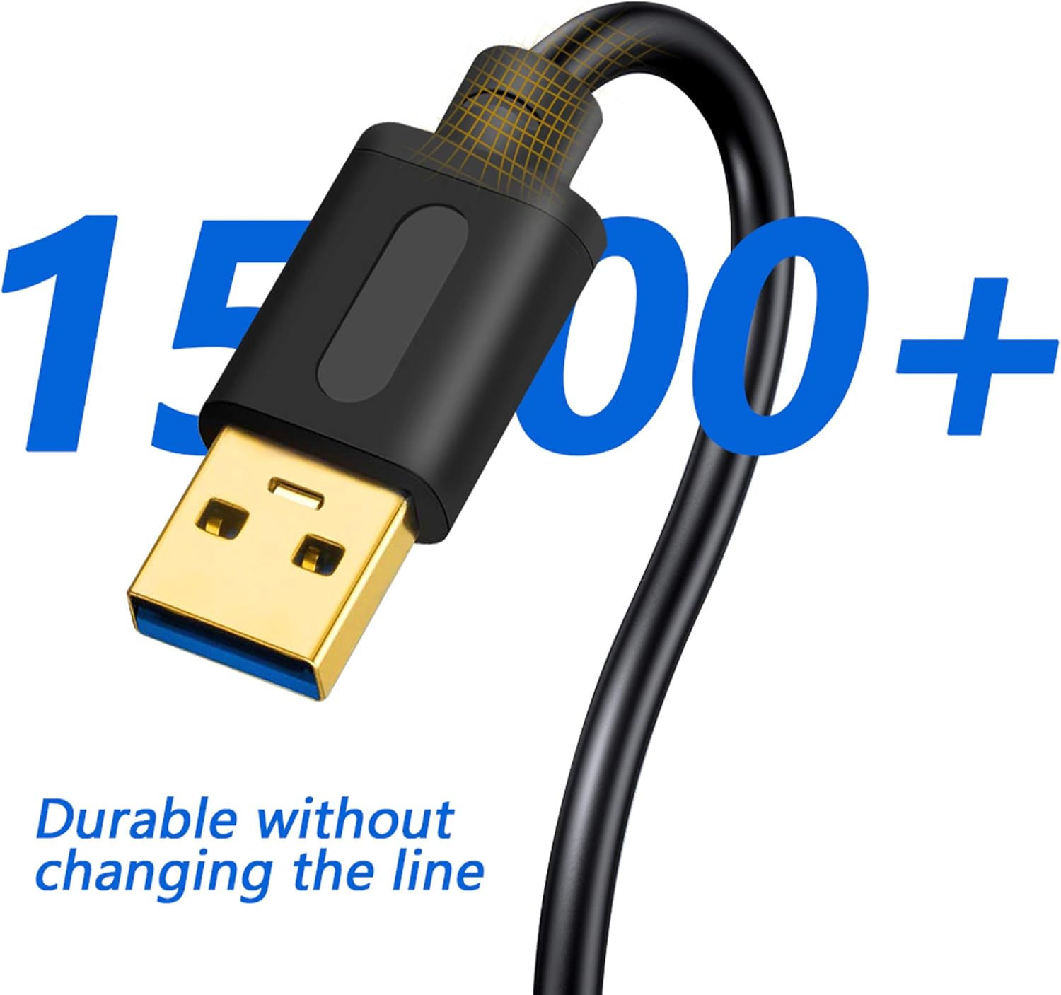 10ft USB 3.0 A-to-A Male Cable Double-Ended for Hard Drives, DVD Players, and Laptops - Image 3
