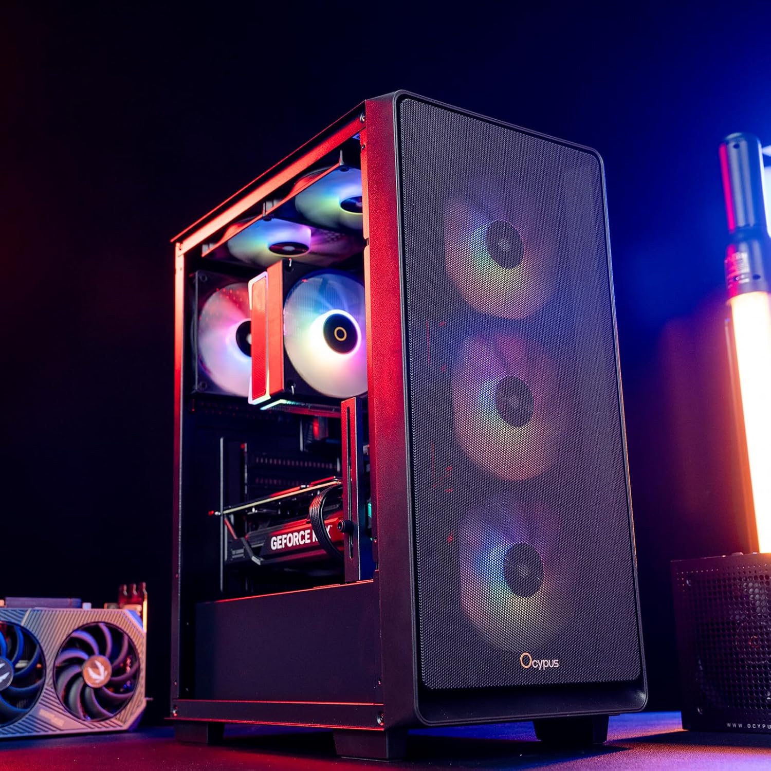 3 Pack 120mm ARGB PC Case Fans, 2000RPM High Airflow, 4-Pin PWM, Low-Noise Hydraulic Bearing Cooling Fans - Image 3