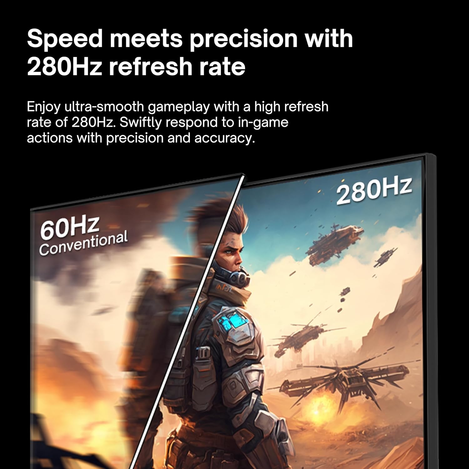 24.5-inch FHD 1080p Gaming Monitor 280Hz / 144Hz Nano IPS 1ms GTG Response Time - Image 3