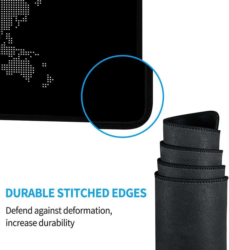 XXL Extended Gaming Mouse Pad, Cute Anime Cartoon Desk Mat for Girls and Women, Smooth Fabric Surface, Stitched Edges, Large 27.6 × 11.8 Inch Mouse Mat - Image 4