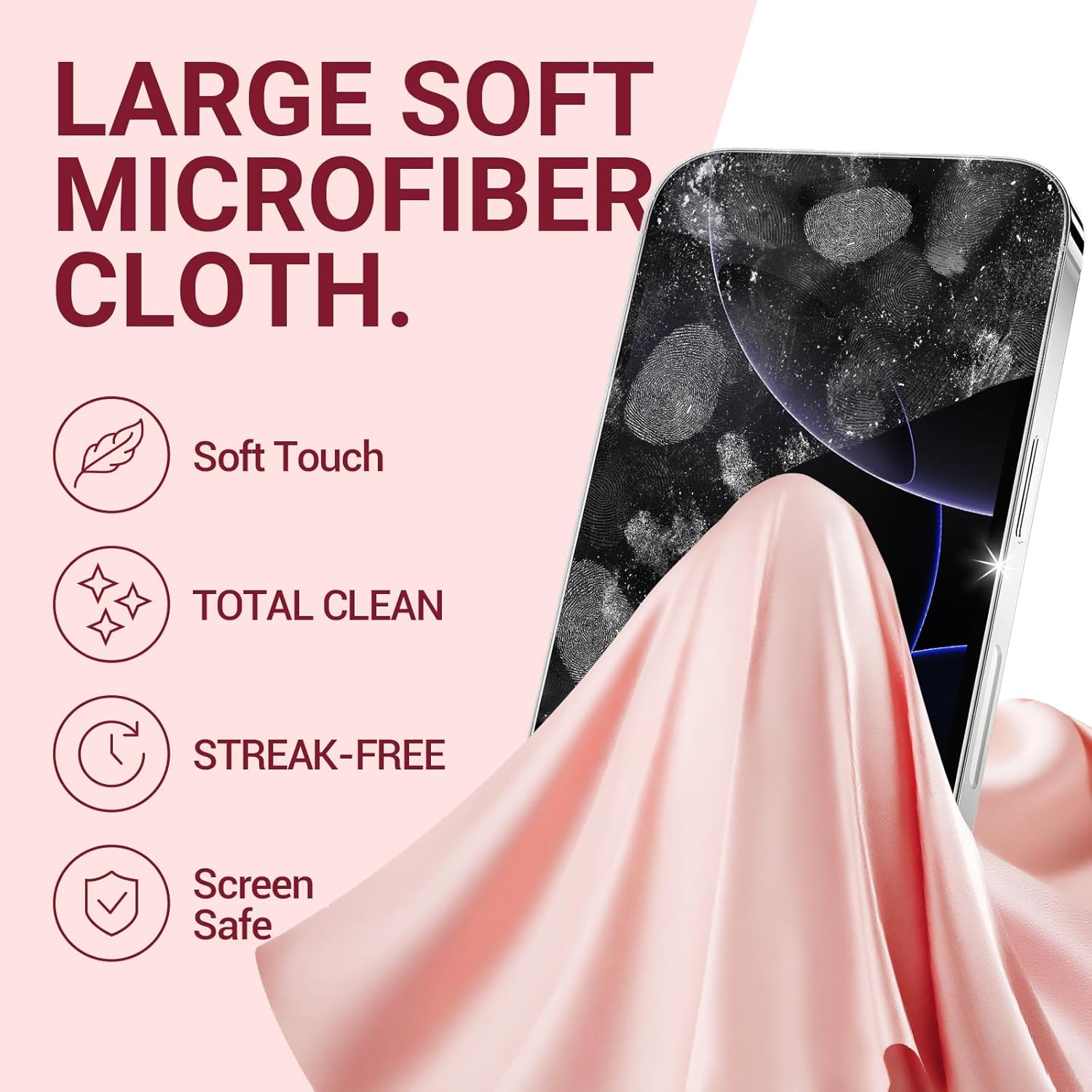 Portable Phone & Earbud Cleaning Kit USB C & Charging Port Cleaner Tools, Multi-Purpose Mobile Device & Earphone Cleaning Set, Pink - Image 4